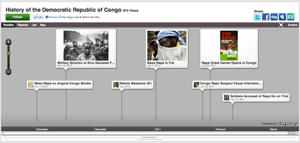 A snapshot of an interactive timeline tool on the Independent Lens website.
