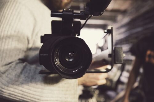 Filmmaker and camera