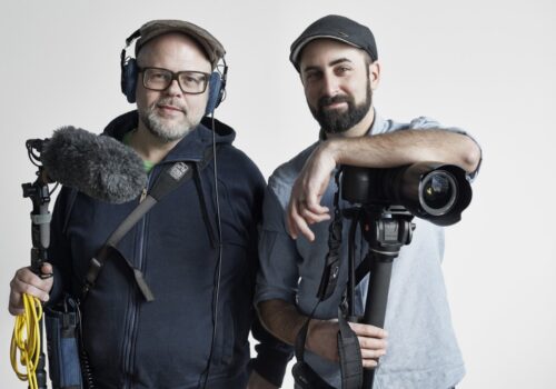 almost there filmmakers; Aaron Wickenden (at right)