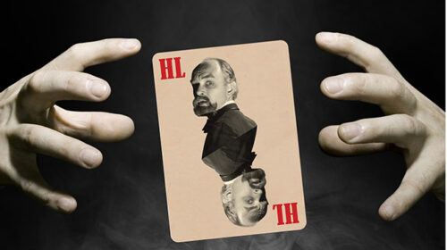 playing card with photo of James “The Amazing” Randi