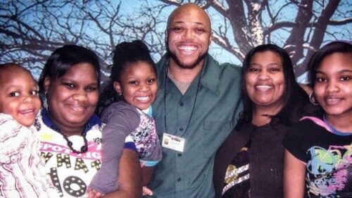The Walker family visits Baron Walker in the Wisconsin State Prison system.