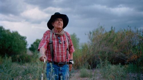 Ramon Baca in his fields
