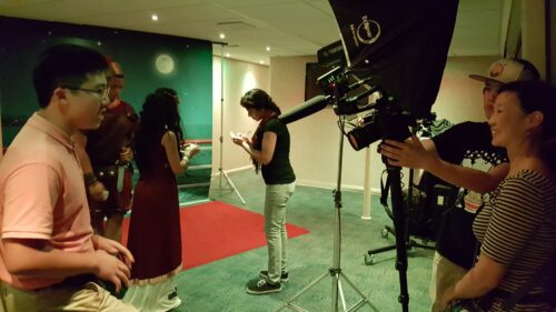 Debbie Lum interviewing Alvan and others for Try Harder