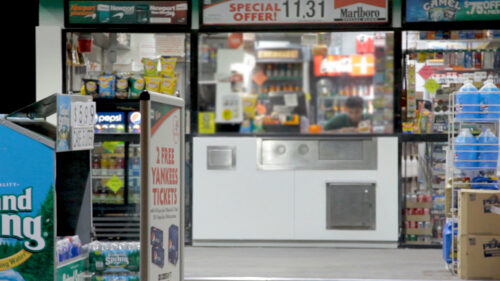 Gas station interior