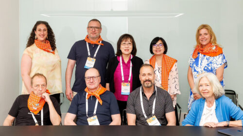 9 members of the board of INPUT standing together