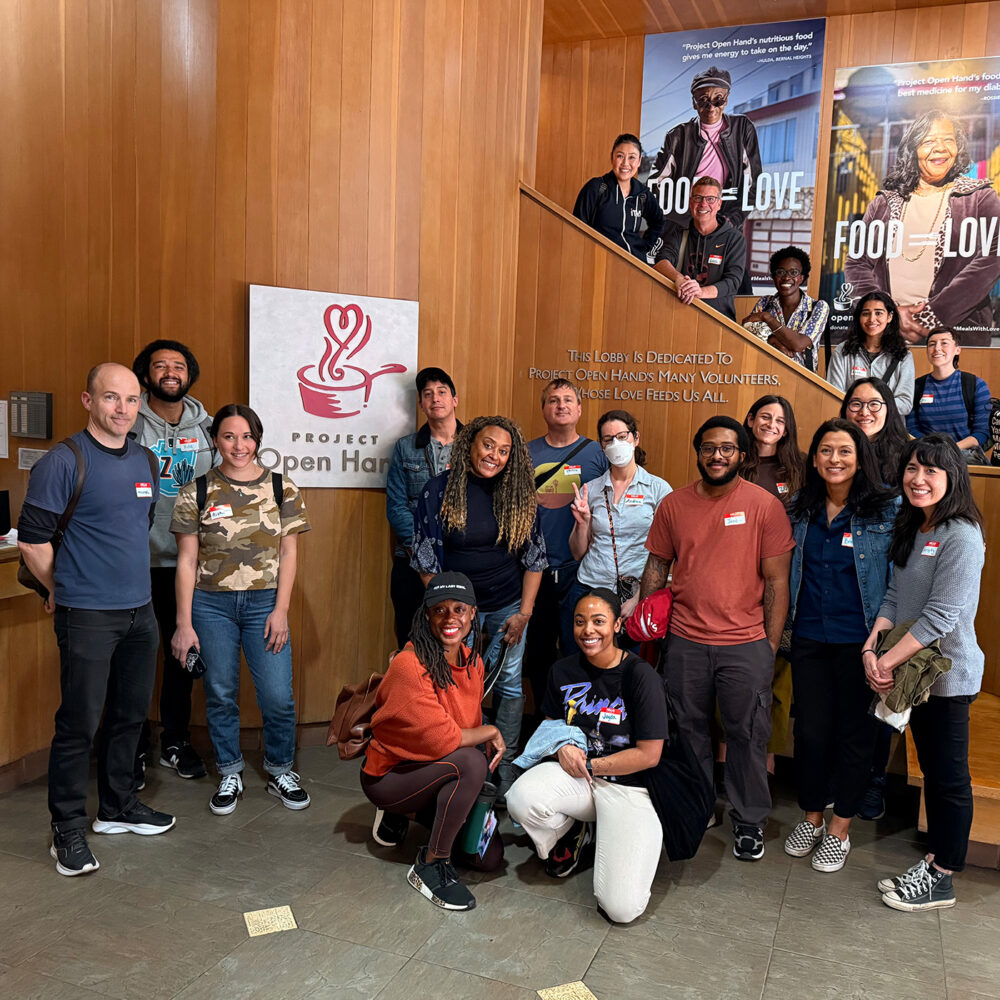Group of ITVS staff at a volunteer day