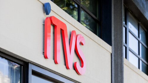 ITVS logo on the outside of building