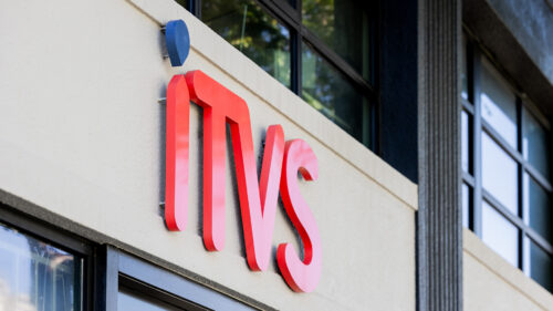 ITVS logo on the outside of building